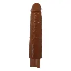 Pretty Love Soren realistiškas vibratorius – 20 cm (8″) – rudas — Nuotrauka 2