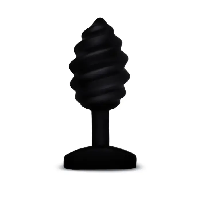 Gvibe Gplug Twist интимная силиконовая анальная пробка с вибрацией – 3.9 cm – Черный