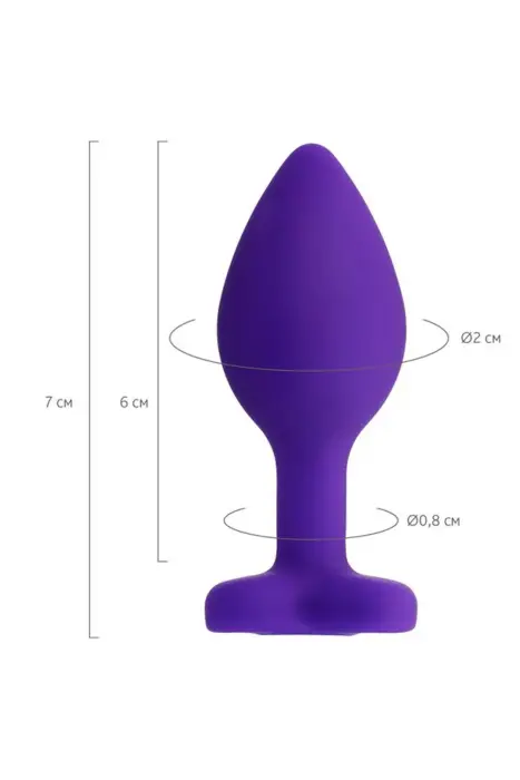 ToDo Anal Plug Diamond Heart – 7 cm – Violetinis Photo