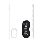 Fuck Off - Printed Satin Mask - Black Foto 8