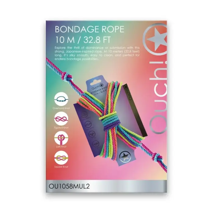 OUCH! OU1058MUL2 Multi-Colored Silicone Beads Set - Flexible Design