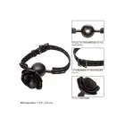 Forbidden Removable Rose Ball Gag – Black — Photo 21