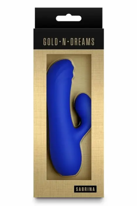 GOLD-N-DREAMS Sabrina Sapphire компактный силиконовый вибратор, синий, 3 скорости, 7 функций