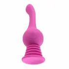 Evolved Gyro Vibe – laetav vibreeriv silikoondildo iminapaga – roosa – 19 cm — Foto 2