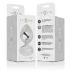Intense Aluminum Plug with Silver Crystal – 9 cm – Silver – L — Photo 4