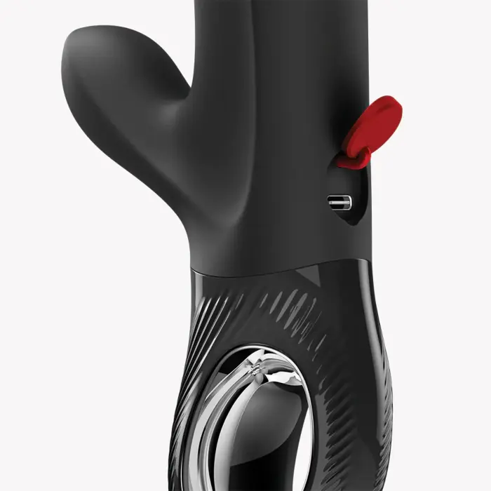Вибратор с функцией толчков Bi Stronic Embrace – 21.4 см (8.4″) – черный