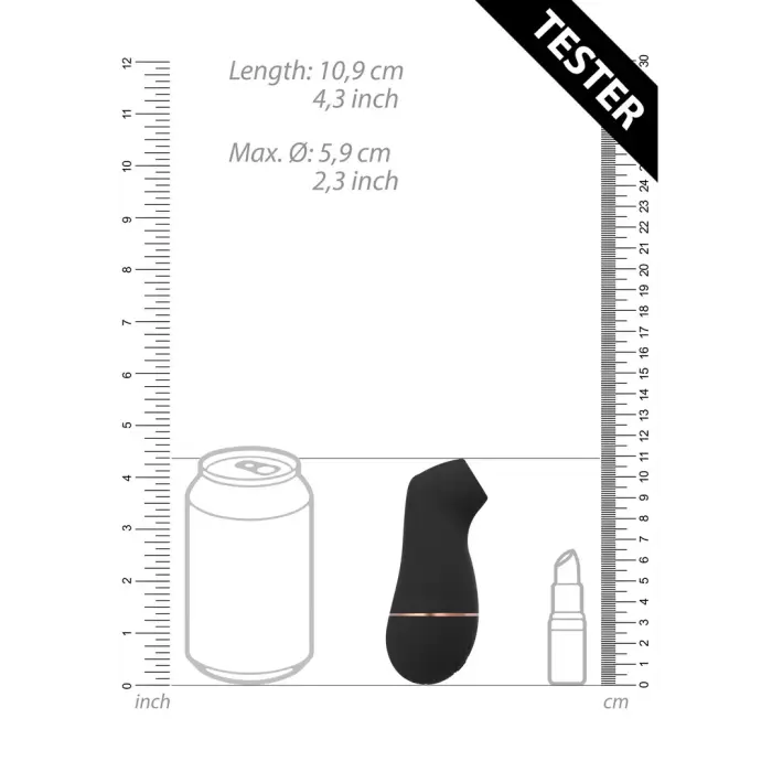 Irresistible Collection gaisa pulsa klitora stimulators – melns Foto 6