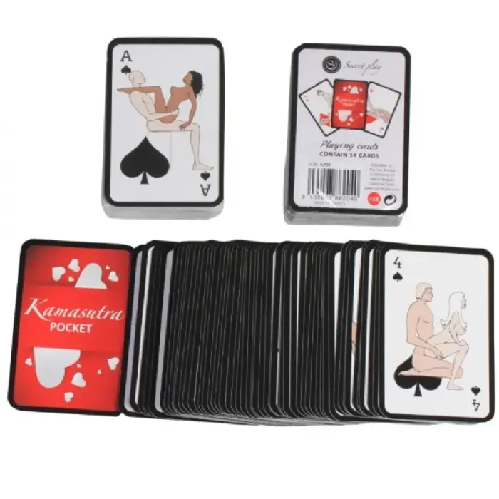 Secret Play Pocket Kamasutra многоязычная эротическая карточная колода 54 шт.