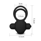 Power Clit Duo силиконовое кольцо для члена – черный — Фото 9