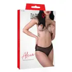 Alexa mesh panties with open crotch – Black – S/M — Photo 5