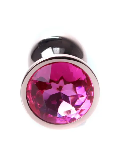 Plug-Jewellery Red Gold анальная пробка – 7 cm (2.8″) – Розовая