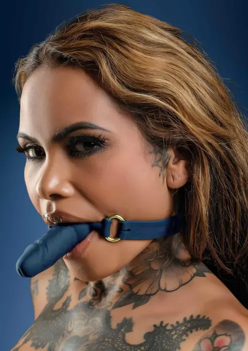 TABOOM Silicone Ball Gag – Blue