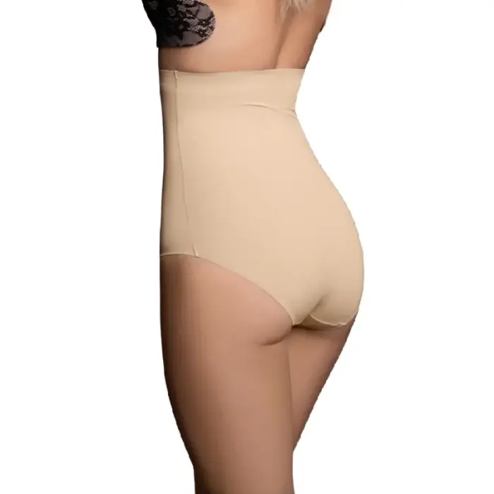 Bye Bra Seamless High Waist Briefs Estilo Beige – M