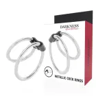 Darkness Double Metal Intimate Support Ring – Adjustable Dual Size 5 cm / 3.8 cm (2″ / 1.5″) — Photo 1