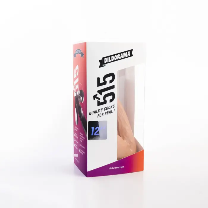 Dildorama 515 Line 12" Flesh Dildo – Flesh