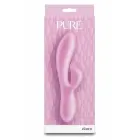 NS Novelties Pure Dawn розовый двухслойный силиконовый вибратор – кролик – 18 см — Фото 1