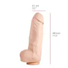 Dildorama 515 Line reālistisks dildo – 29 cm (11.5″) – miesas krāsa — Foto 3