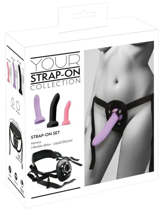 Your Strap-on 3-osaline komplekt rakmetega