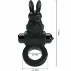 Интимное кольцо Pretty Love BI-210245 с дизайном кролика – 8.5 cm (3.3″) – черный — Фото 3