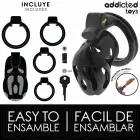 Addicted Toys Locked Sealed Crypt Anatomic Chastity Device 8 cm – Black — Photo 4