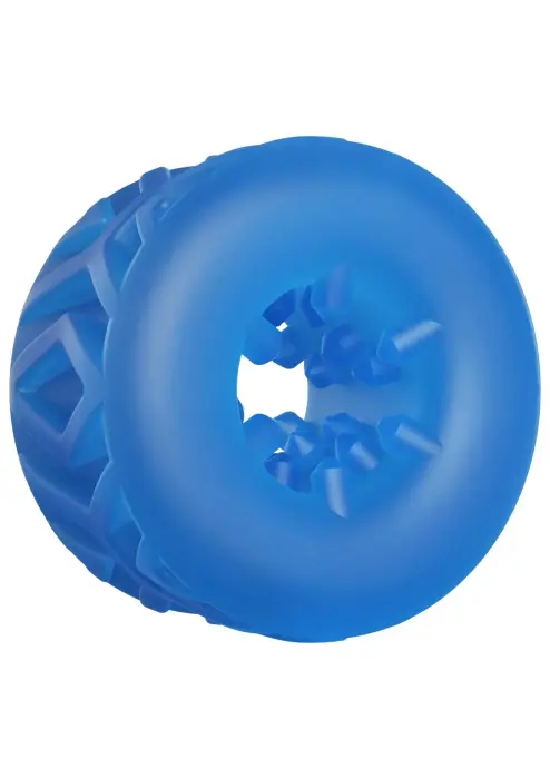 Grid Cock & Ball Ring – Blue