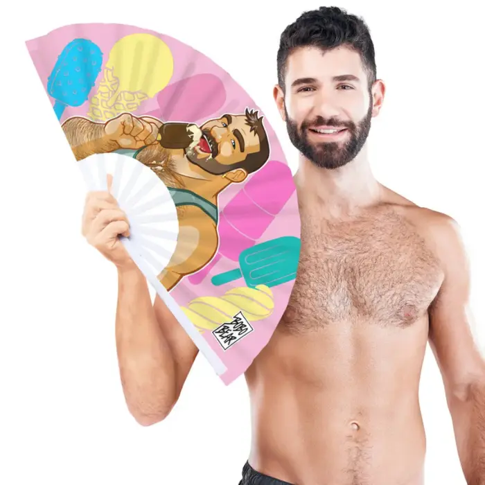 Bobo Bear Ice Cream Decorative Fan – 64 cm