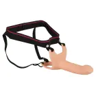 Silikoninis strap-on dildo prailginimas – 16 cm (6.3″) – Juodas — Nuotrauka 2