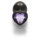 Heart Gem Butt Plug – M – Purple — Photo 4
