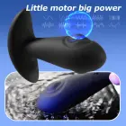 Dual Tapping vibruojantis analinis kištukas – USB įkrovimas Photo