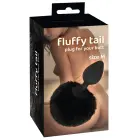 Fluffy Tail dildo – M – Juodas Photo