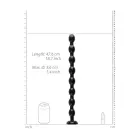 Ass Snake Beaded Dildo – 19 cm (7.5″) – Black — Photo 2