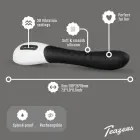 Teazers G-Spot Intimate Device G-punkta vibrators – 19.5 cm (7.7″) – melns — Foto 9