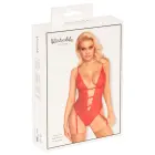 kissable mežģīņu bodijs ar zeķturu stiku – sarkans – L/XL — Foto 1