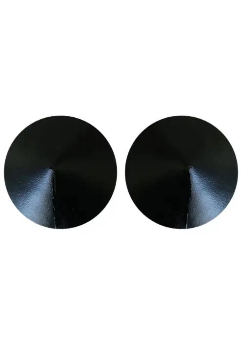 PU Leather Nipple Covers – Black – One Size