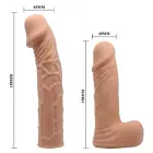 BAILE- JESSICA STRAP ON – 20 cm (7.8″) – Melns Foto 7