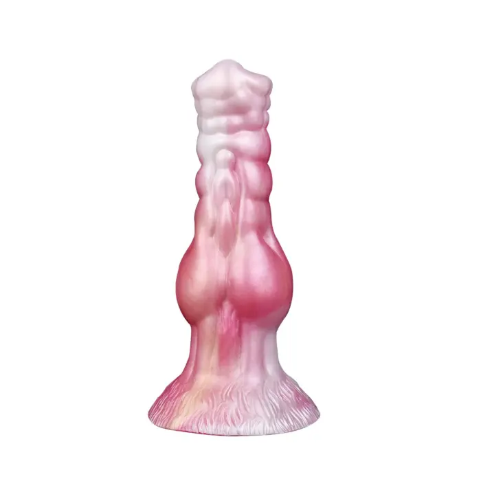 Kiotos Monstar Beast 87 piepūšams dildo – 18 cm (7″) – Rozā Foto 11
