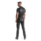 RMLuca001 Military Style Wet Look Shirt – Black – M — Photo 4