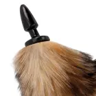 Darkness Silicone Intimate System with Natural Faux Tail – 10 cm – Black — Photo 3