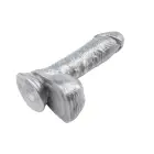 Ben Dover realistlik sooniline dildo iminapaga – 20 cm (8″) – Hõbedane — Foto 5