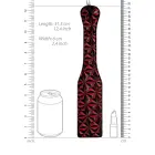 Ouch! – mākslīgās ādas pēriena lāpstiņa ar rombu rakstu – 31,5 cm — Foto 4
