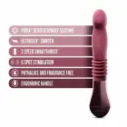 Blush Temptasia Trixie Thrusting Vibrator – 25.5–28.5 cm (10–11.2″) – Red — Photo 5