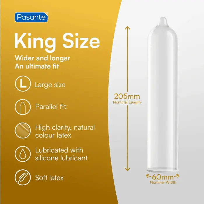 Pasante King Size Condoms – 12 pcs