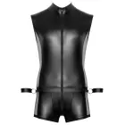 Svenjoyment Bondage kombinezons ar aprocēm – melns – S Foto 8