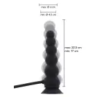 Hidden Desire Extreme pripučiamas kištukas su siurbtuku – Juodas Photo