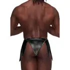 Eros Gladiator Kilt Design with Attached Thong – Black – L/XL — Photo 1