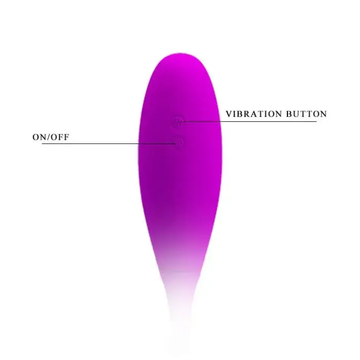 PRETTY LOVE Snaky Vibe USB Vibrating Double Egg Massager – Purple Photo