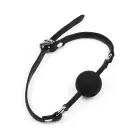 FEROS by AVANZA Black Faux Leather Croc-Embossed Ball Gag — Photo 3