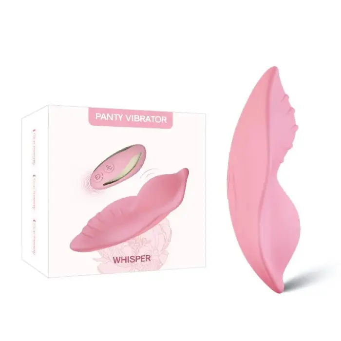 Whisper носимый вибратор с пультом управления – 9.6 cm – розовый