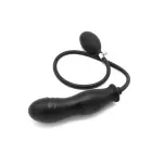 Piepūšams dildo – 23+ cm – Melns Foto 5