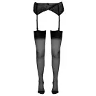 Cottelli Collection Classic Seam Stockings – Black – L/XL — Photo 4